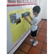 Trabajitos sobre la familia en Ingles con Salita de 5 años